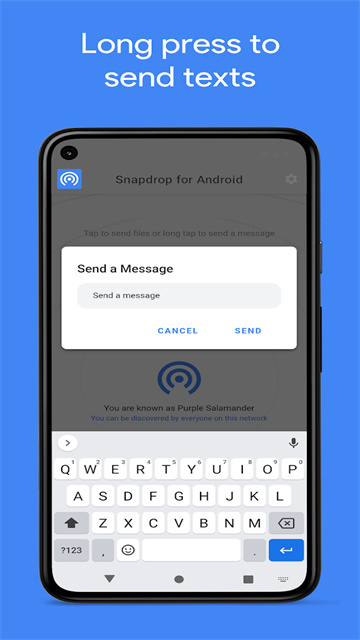 Snapdrop app