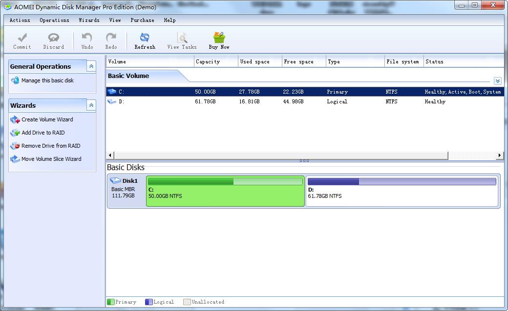 AOMEI Dynamic Disk Manager分区助手