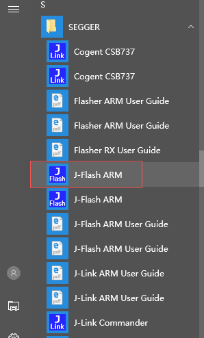 Jlink驱动SEGGER J-FlASH ARM