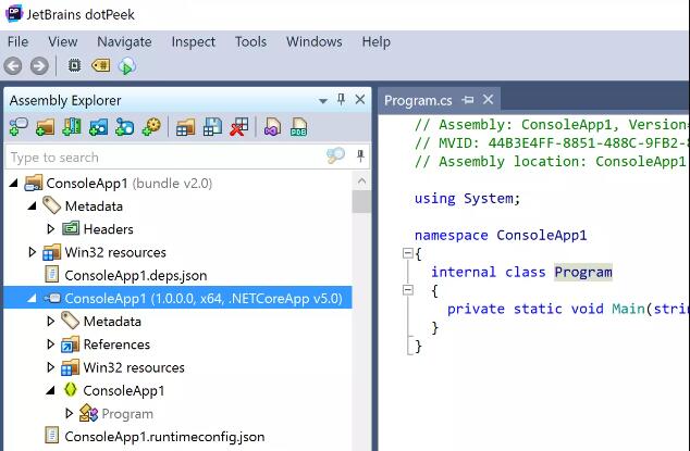 JetBrains DotPeek 2024(NET反编译工具)